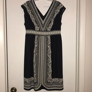 Black dress with beading detail